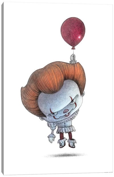 Pennywise Canvas Art Print - Pennywise