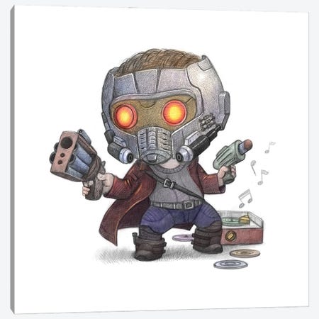 StarLord II Canvas Print #WTY161} by Will Terry Canvas Art