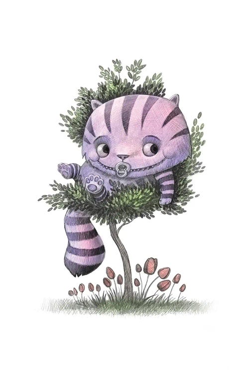 Baby Cheshire Cat by Will Terry wall art