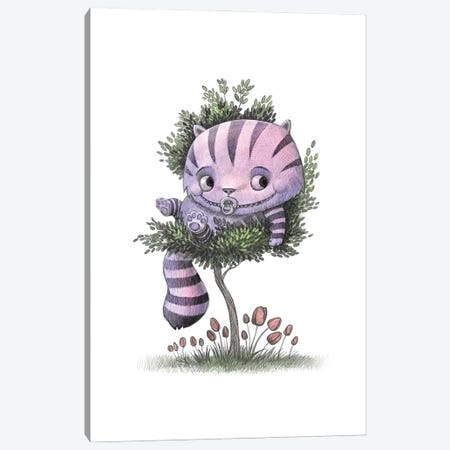 Baby Cheshire Cat Canvas Print #WTY19} by Will Terry Canvas Print