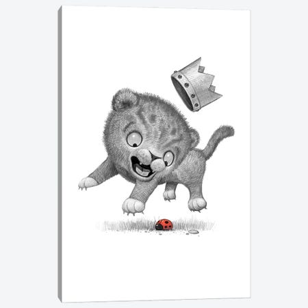 Baby Cowardly Lion Canvas Print #WTY21} by Will Terry Canvas Art