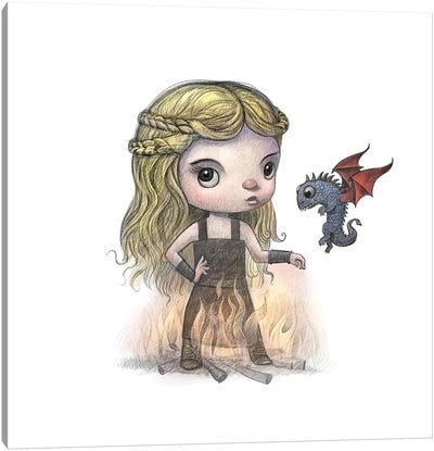 Baby Daenerys Canvas Art Print - Game of Thrones