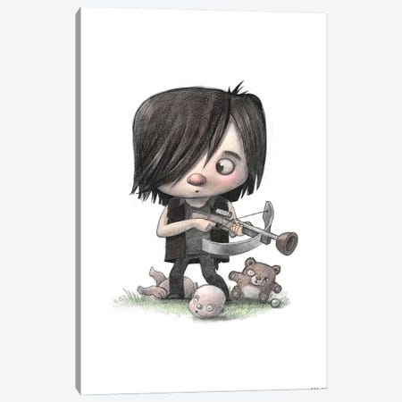 Baby Daryl Dixon Canvas Print #WTY25} by Will Terry Canvas Print
