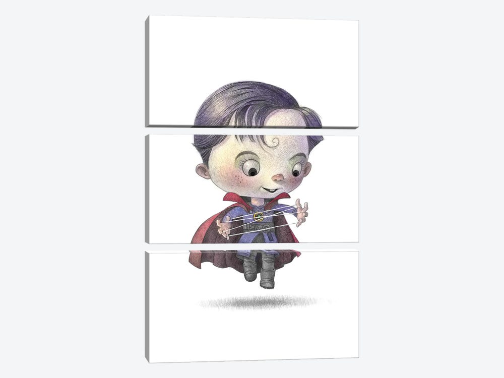Baby Doctor Strange by Will Terry 3-piece Canvas Wall Art