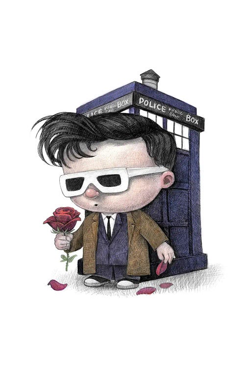 Baby Doctor Who 10 by Will Terry wall art