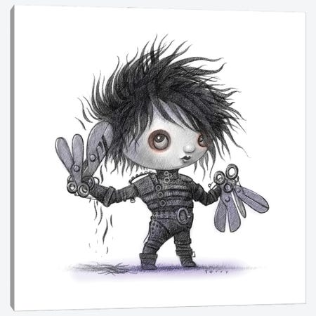 Baby Edward ScissorHands Canvas Print #WTY31} by Will Terry Canvas Print