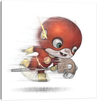Baby Flash Canvas Art Print - The Flash