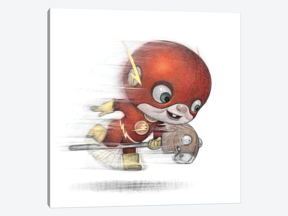 Baby Flash by Will Terry 1-piece Canvas Artwork