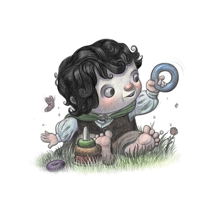 Baby Frodo by Will Terry wall art