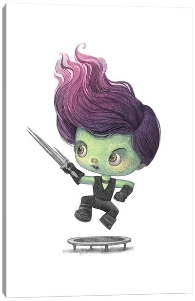 Baby Gamora Canvas Art Print - Guardians Of The Galaxy