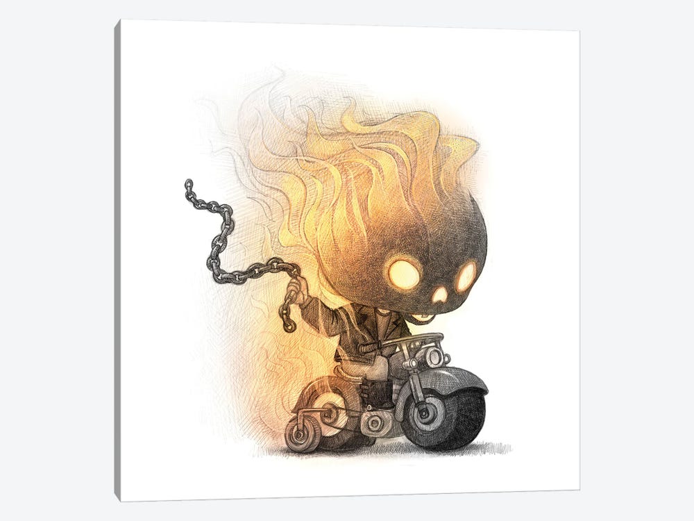 Baby Ghost Rider by Will Terry 1-piece Canvas Artwork