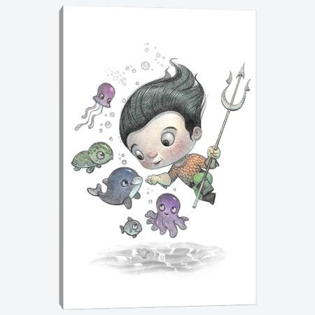 Baby Aquaboy Canvas Print #WTY3} by Will Terry Canvas Art Print