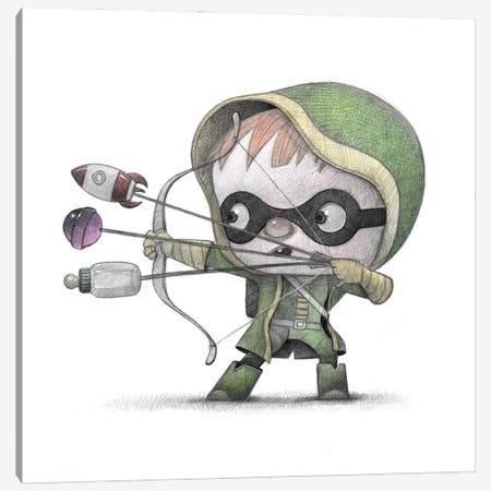 Baby Green Arrow Canvas Print #WTY41} by Will Terry Canvas Art