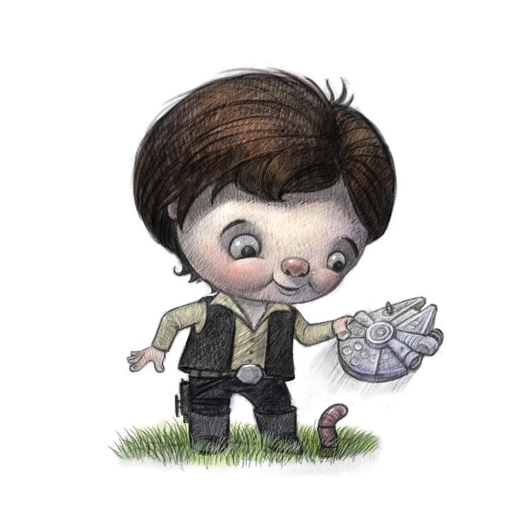 Baby Han Solo by Will Terry wall art