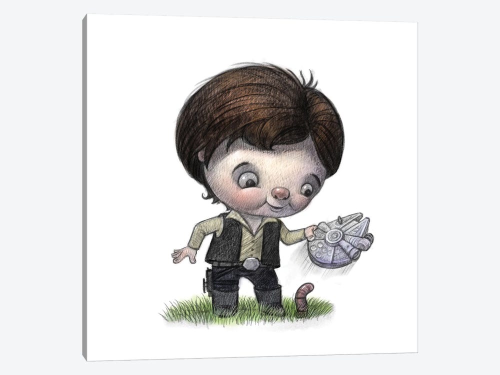 Baby Han Solo by Will Terry 1-piece Canvas Artwork