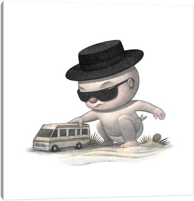 Baby Heisenberg Canvas Art Print - Crime Drama TV Show Art
