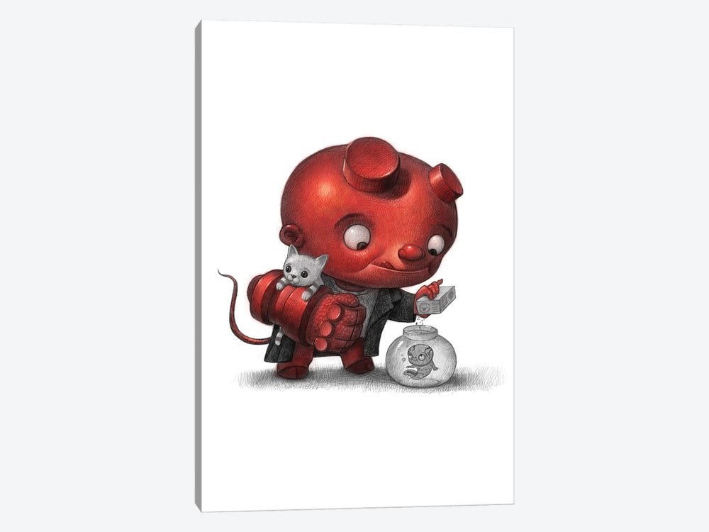 Baby Hellboy by Will Terry 1-piece Canvas Wall Art