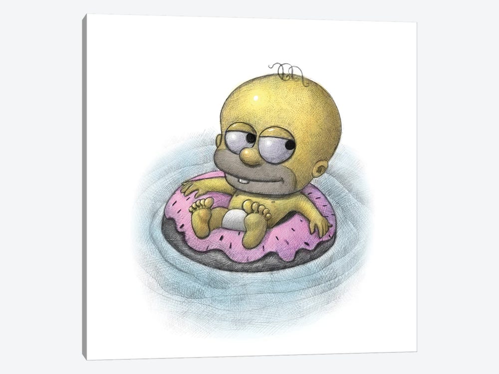 Baby Homer by Will Terry 1-piece Canvas Art