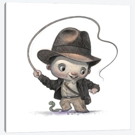 Baby Indiana Jones Canvas Print #WTY54} by Will Terry Canvas Wall Art