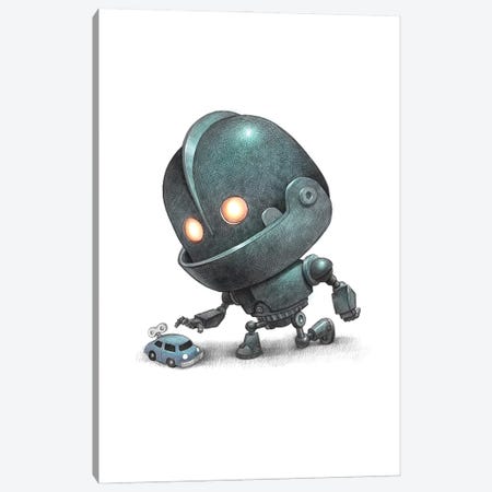 Baby Iron Robot Canvas Print #WTY55} by Will Terry Canvas Artwork