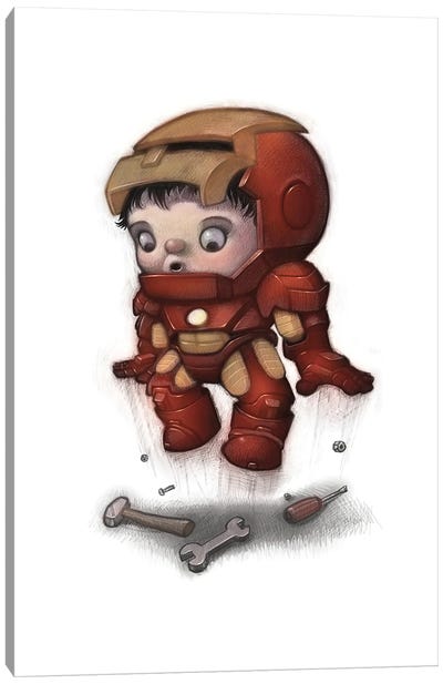 Baby Ironman Canvas Art Print - Iron Man