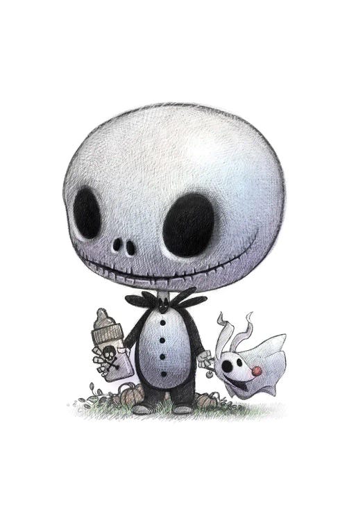 Baby Jack Skellington Canvas Art by Will Terry