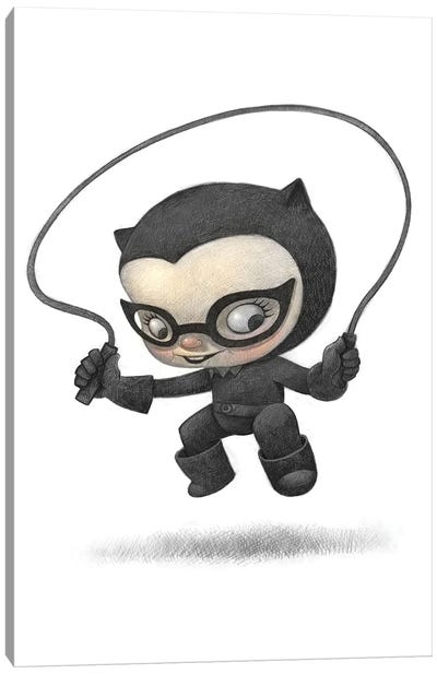 Baby Batgirl Canvas Art Print - Will Terry