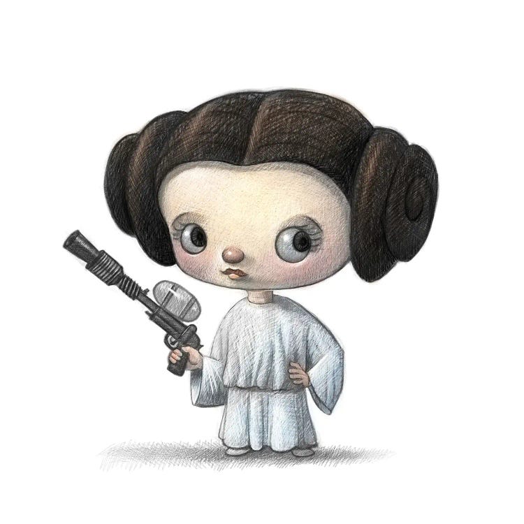 Baby Leia by Will Terry wall art