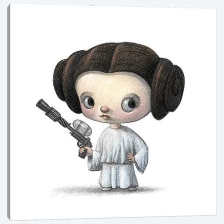 Baby Leia Canvas Print #WTY61} by Will Terry Canvas Artwork