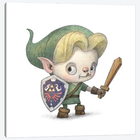 Baby Link Canvas Print #WTY62} by Will Terry Canvas Artwork