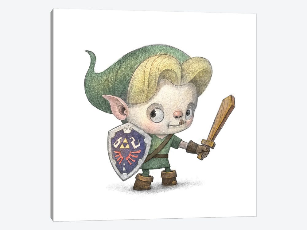 Baby Link by Will Terry 1-piece Canvas Print