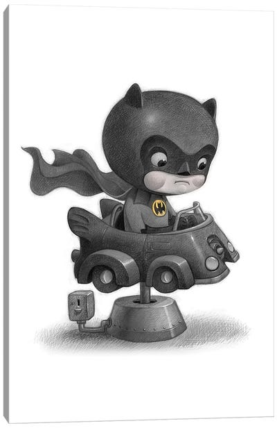 Baby Batman Canvas Art Print - Justice League
