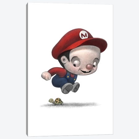Baby Mario Canvas Print #WTY70} by Will Terry Art Print
