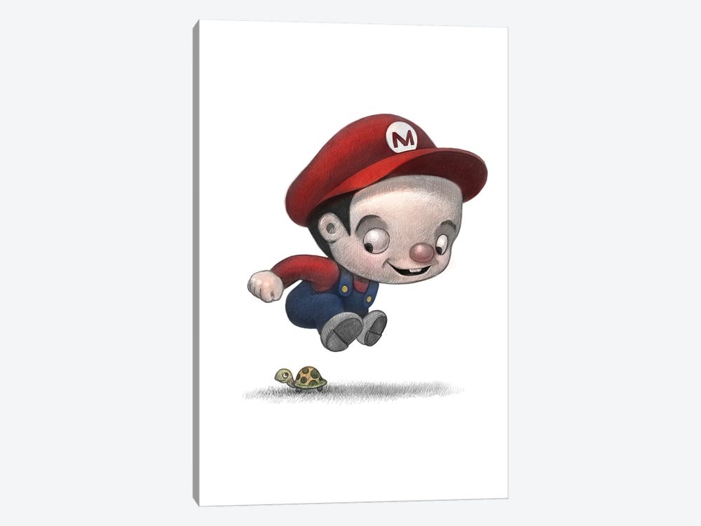 Baby Mario by Will Terry 1-piece Canvas Wall Art