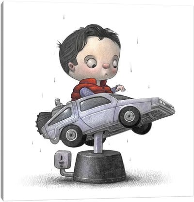 Baby Marty Canvas Art Print - Marty McFly