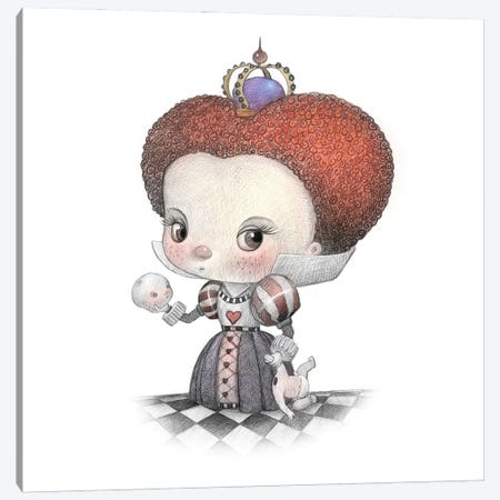 Baby Queen of Hearts Canvas Print #WTY80} by Will Terry Canvas Wall Art