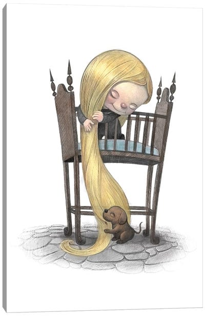 Baby Rapunzel Canvas Art Print - Will Terry