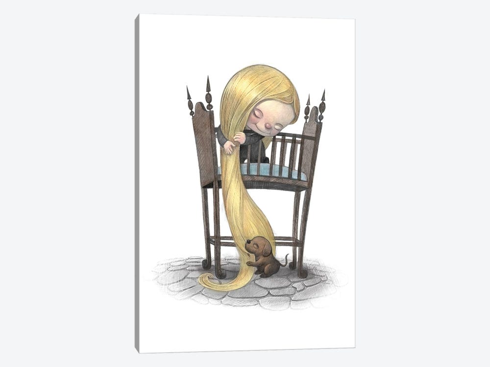 Baby Rapunzel by Will Terry 1-piece Canvas Wall Art