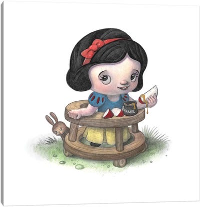 Baby Snow White Canvas Art Print - Snow White and the Seven Dwarfs