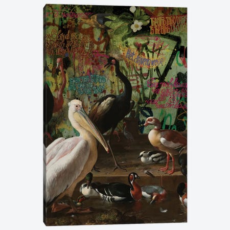 Even The Birds Are Chained To The Sky Canvas Print #WVK13} by Wilhem von Kalisz Canvas Artwork