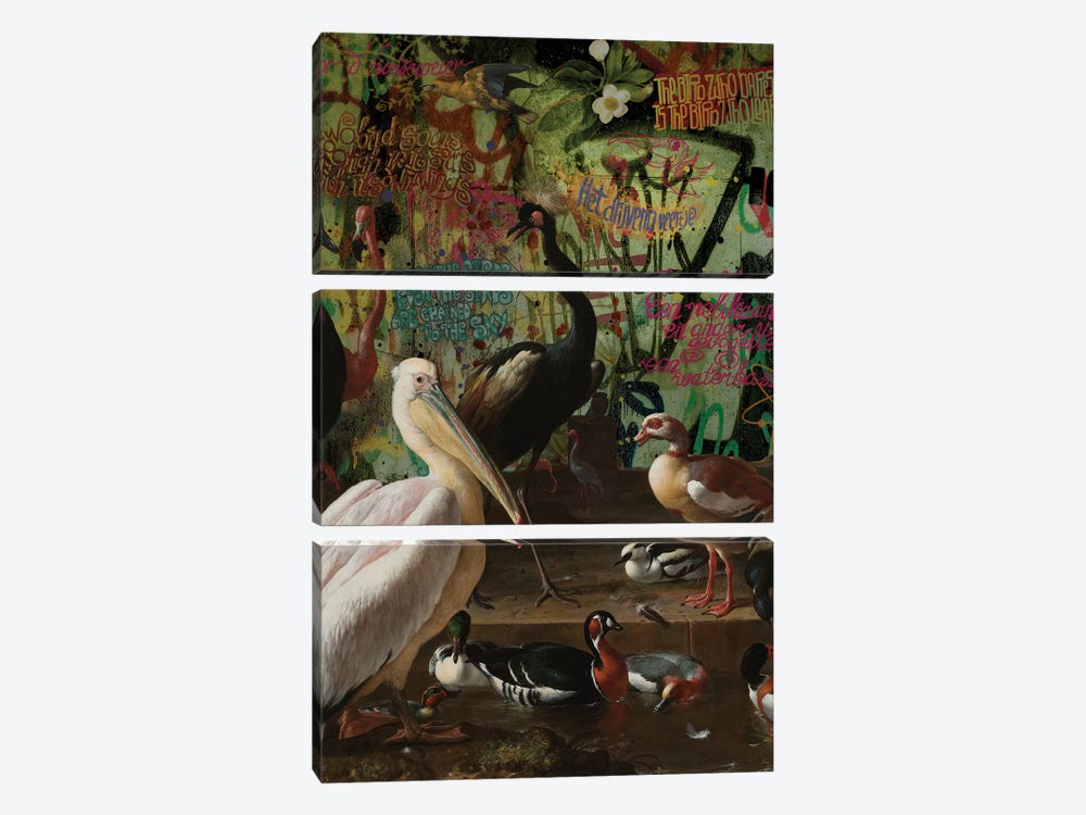 Even The Birds Are Chained To The Sky by Wilhem von Kalisz 3-piece Canvas Print