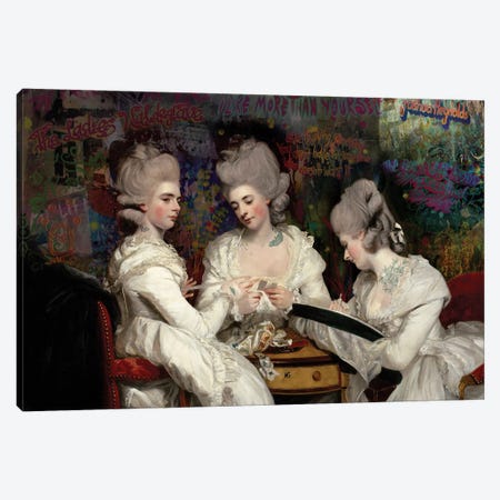 The Ladies Waldegrave Canvas Print #WVK20} by Wilhem von Kalisz Canvas Art Print