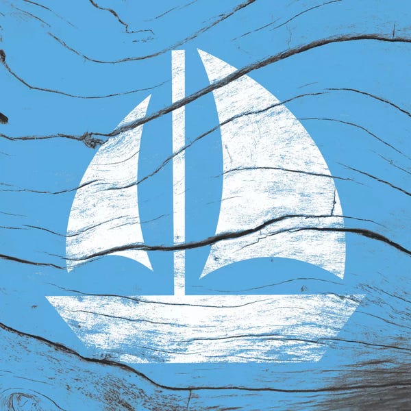 Kids Nautical Art: Sail Away by 5by5collective