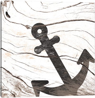 Anchor Your Mind Canvas Art Print - Weathered Woodblocks