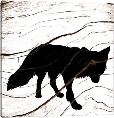 At Midnight Canvas Art Print - Wolf Art