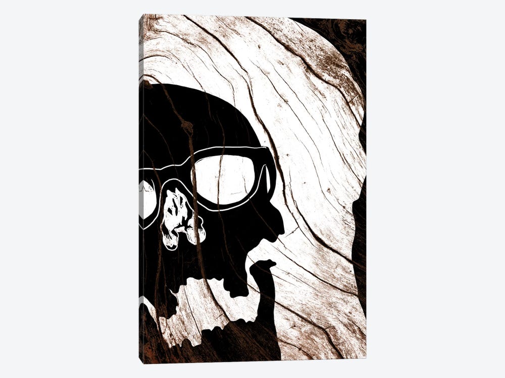 Hipster Skull by 5by5collective 1-piece Canvas Wall Art