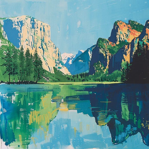 Reflective Moments: Mountain Reflection II by Walker Noble