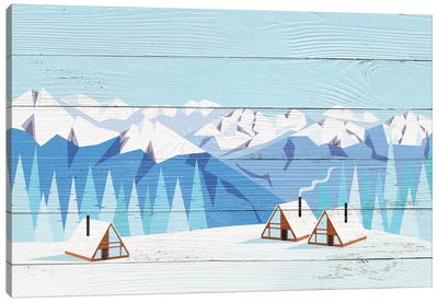 Arctic Gathering Canvas Art Print - Christmas Art