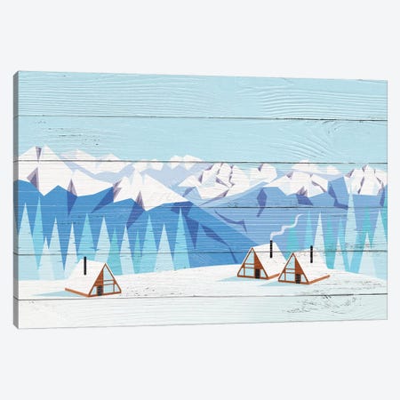 Arctic Gathering Canvas Print #WWO1} by 5by5collective Art Print