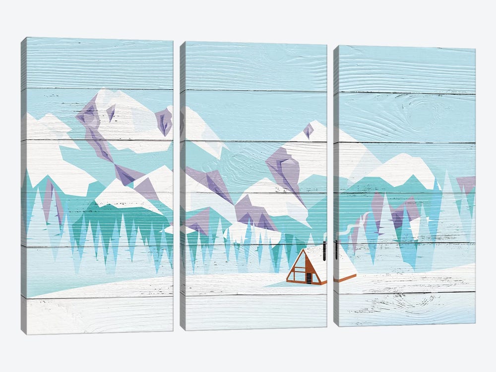 Pikes Peak by 5by5collective 3-piece Canvas Art